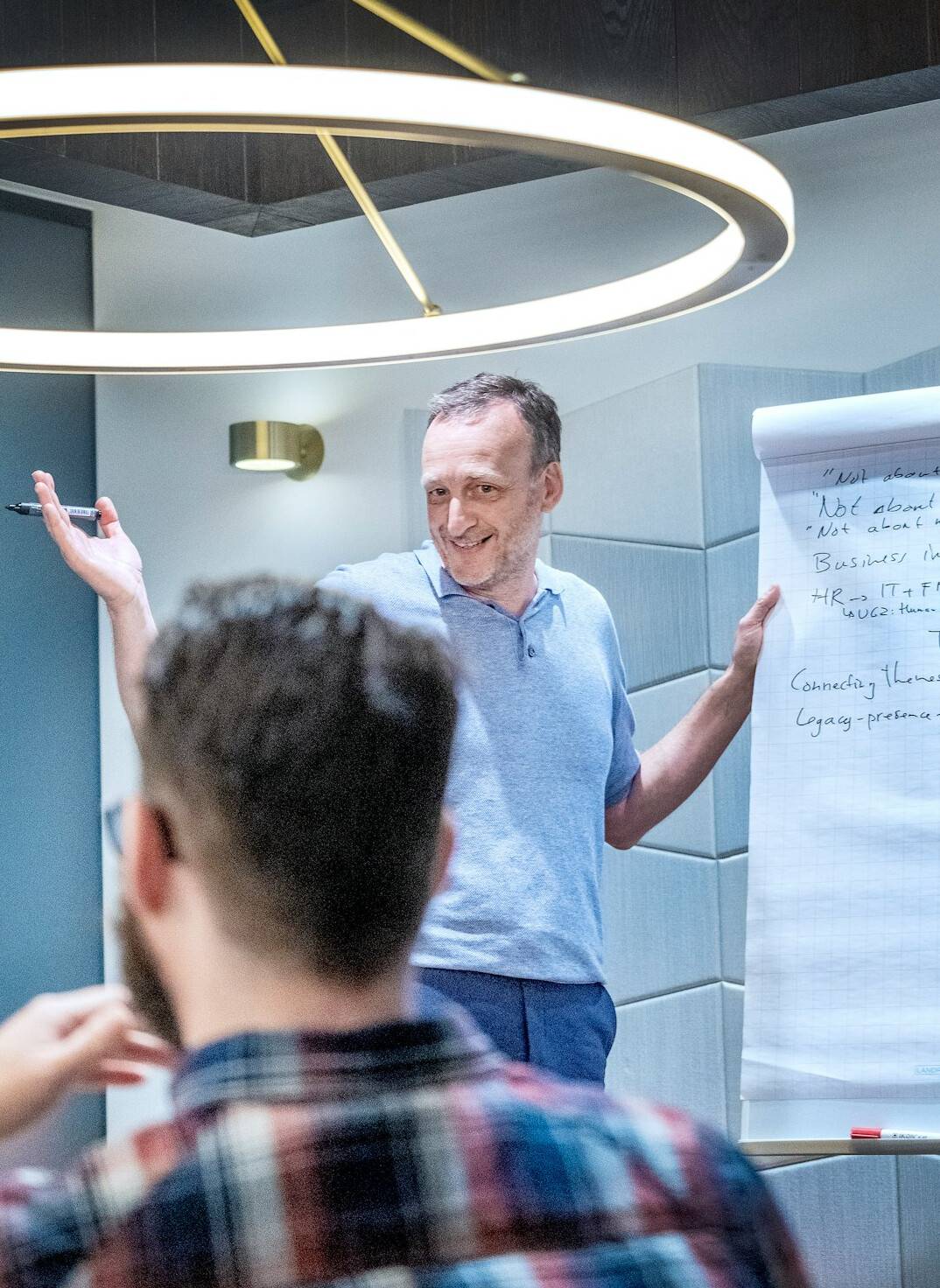 person transforming career through training